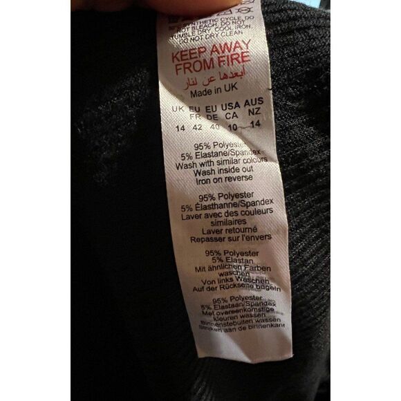 PLT NWT Black Ribbed Strappy Square Neck Flared Jumpsuit Fall Streetwear Chic - Picture 11 of 12